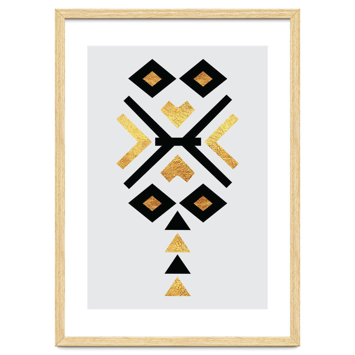 Gold And Black Abstract Tribal