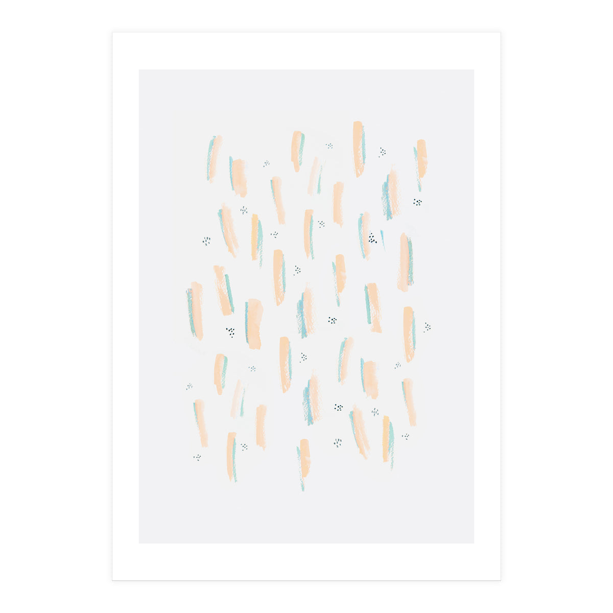 Brush Strokes Peach (Print Only)