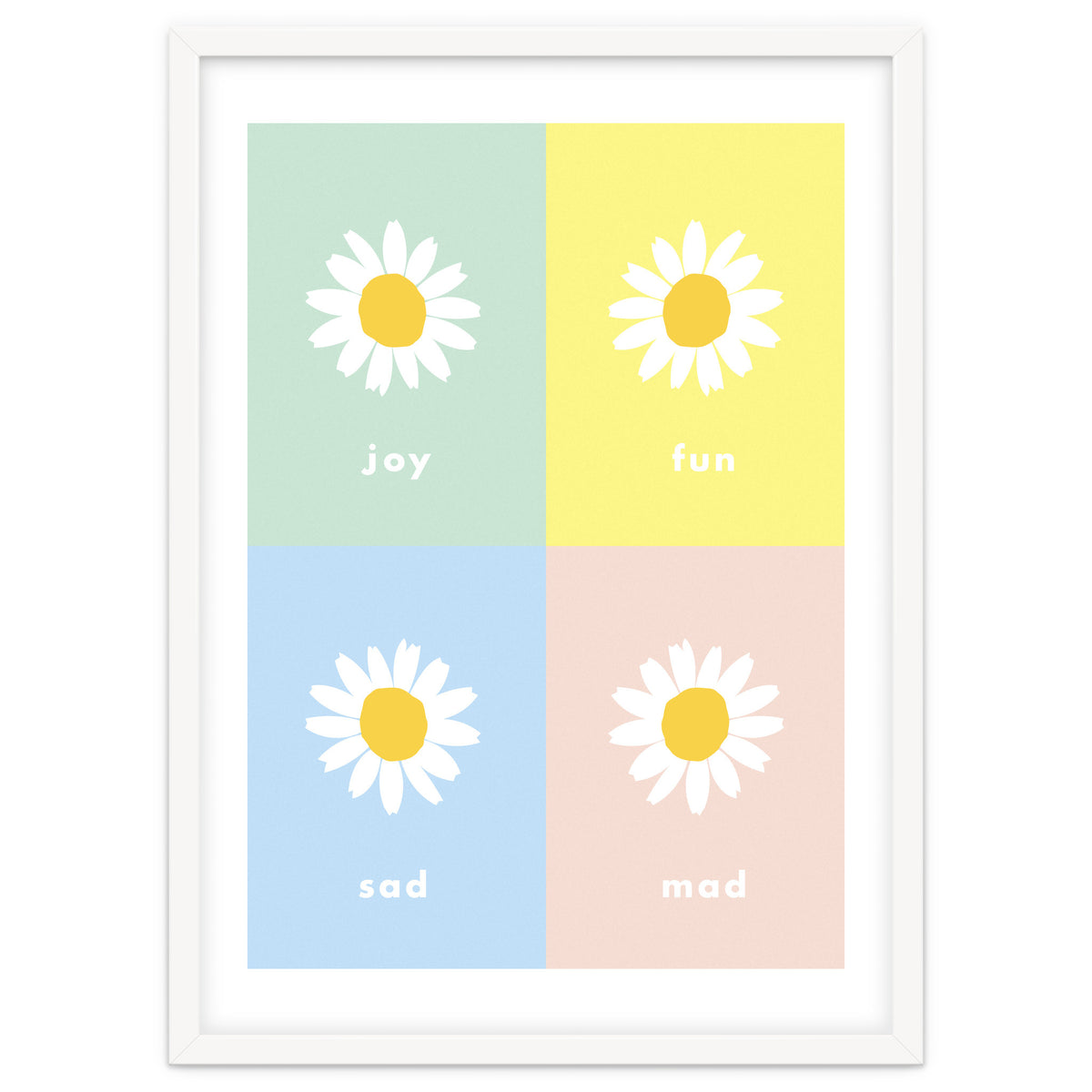 emotions - colorful - pop flower - joy - mad- sad - fun