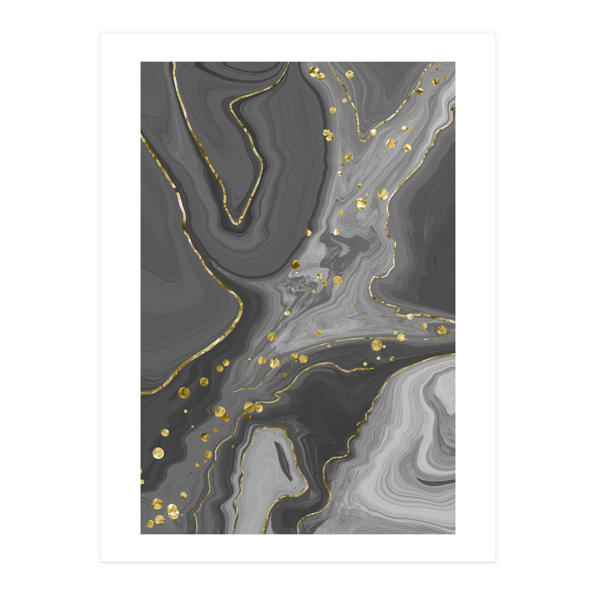 Liquid Marble No. 2 | black (Print Only)