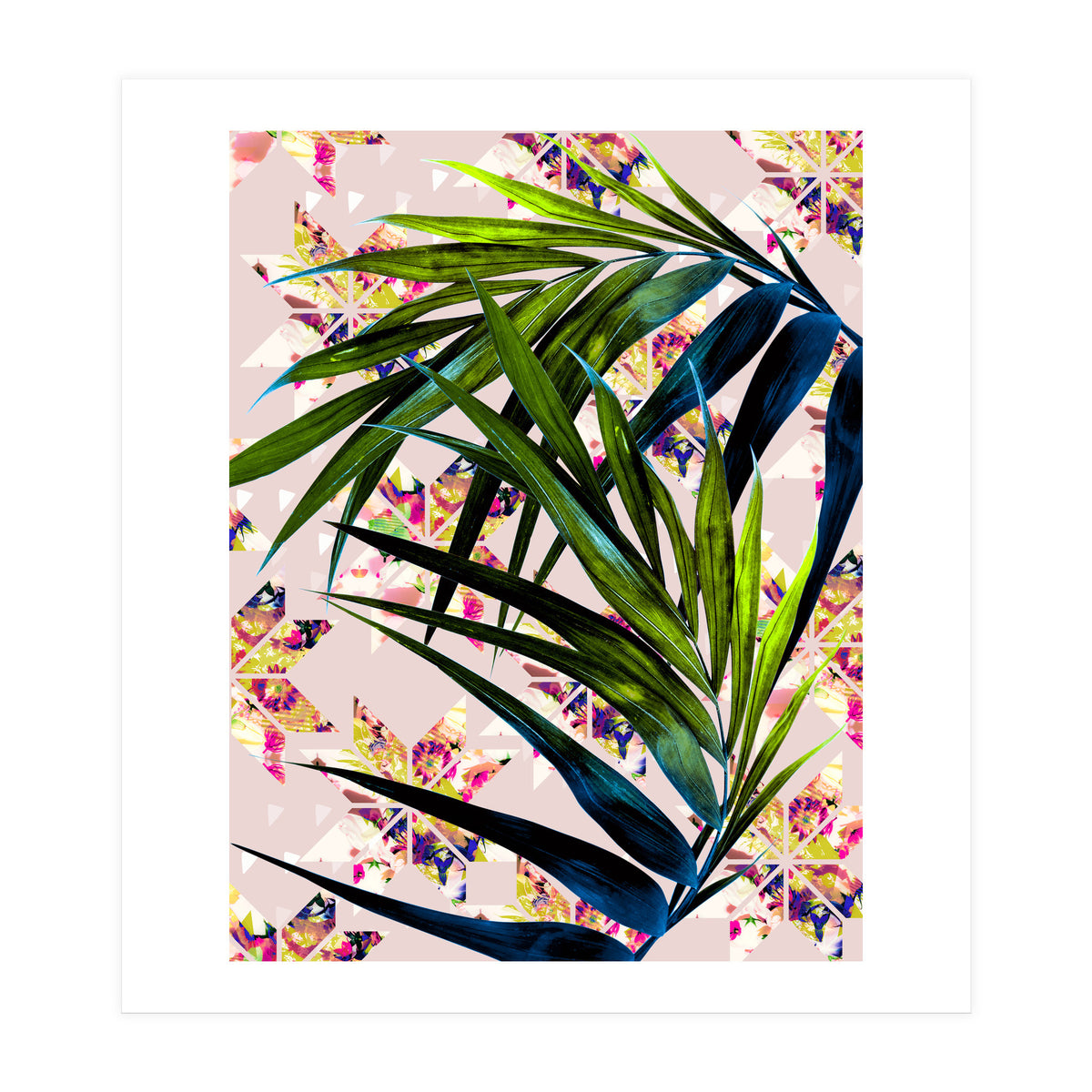 Leaves on mosaic  (Print Only)