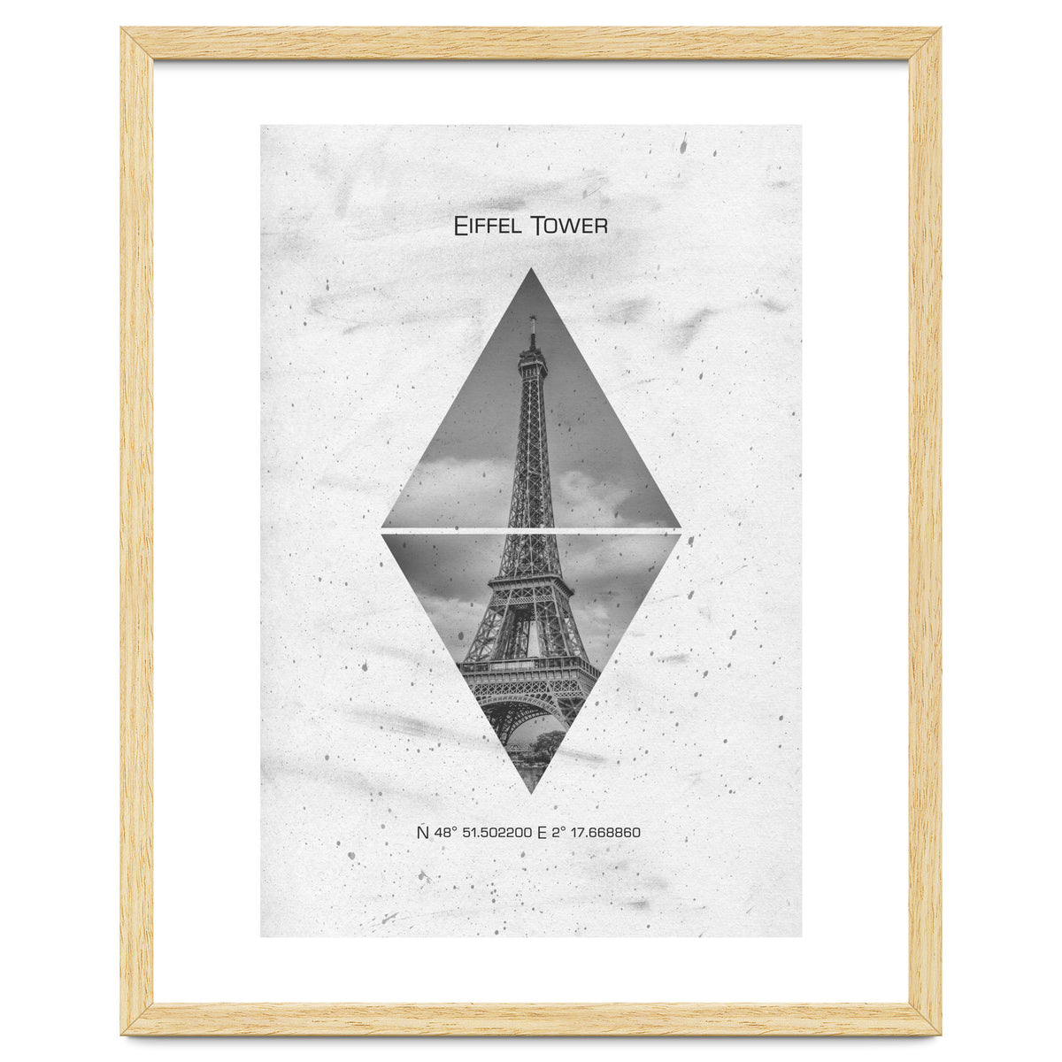 Coordinates PARIS Eiffel Tower