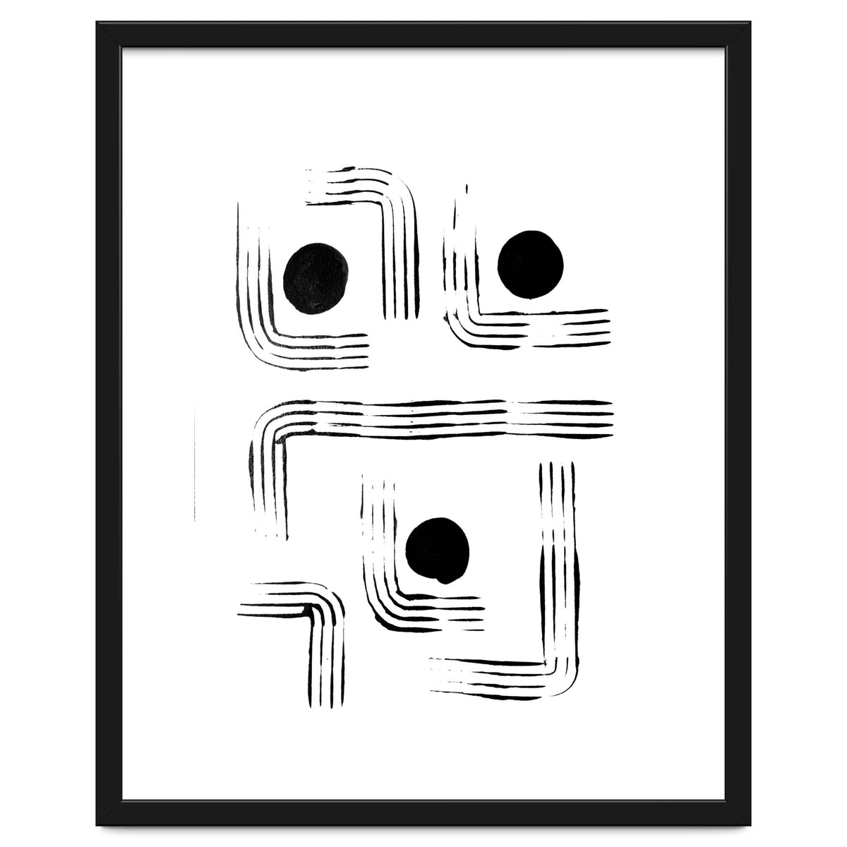 Mid-century Modern Monochrome Print #2