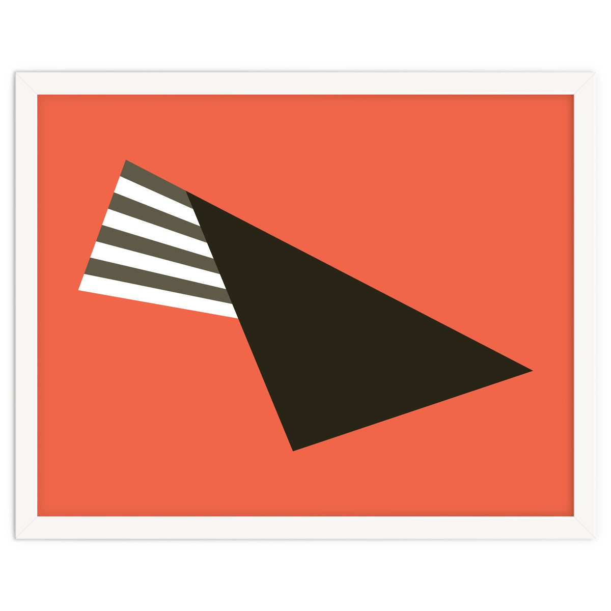 Geometric Shapes No. 75 - pink & stripes