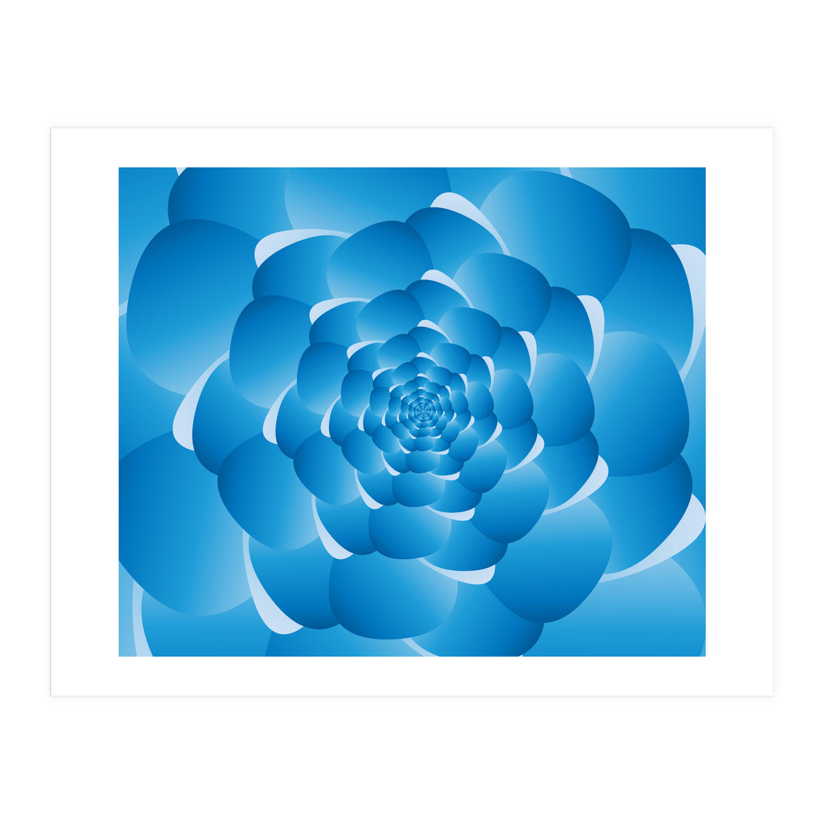 Sky Cloud Spiral Blue Spiral (Print Only)