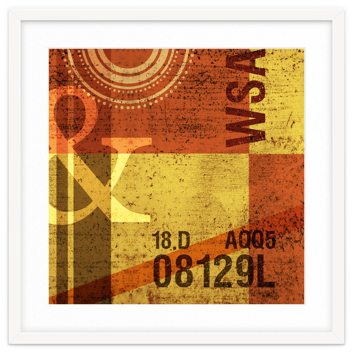 Abstract Industrial Yellow