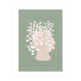 Abstract Potted Figure Sage Green (Print Only) thumbnail