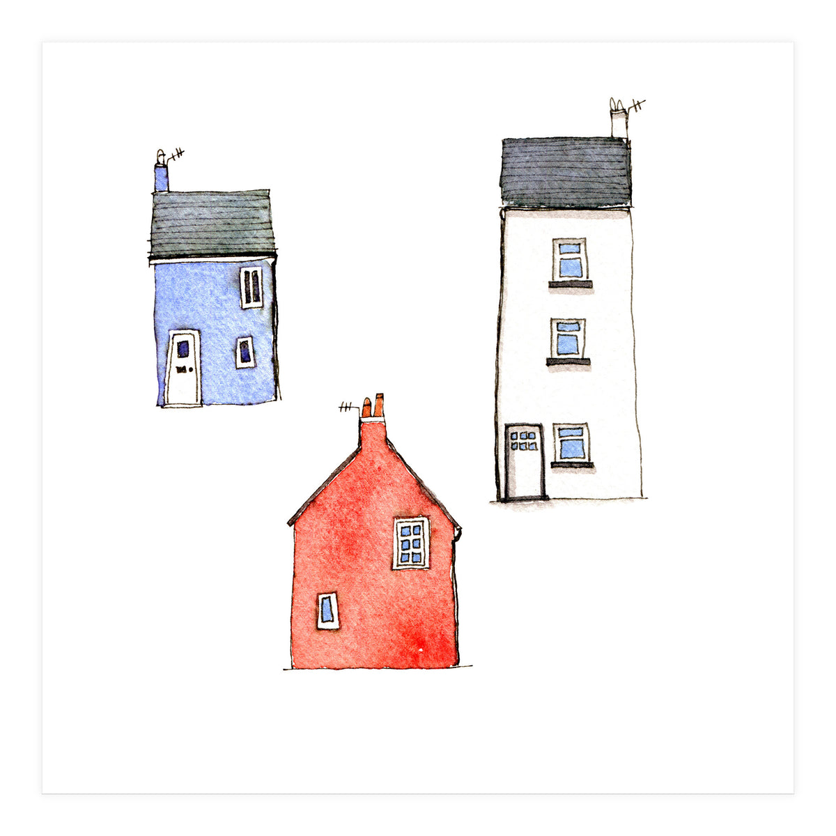 Cottages in Devon (Print Only)