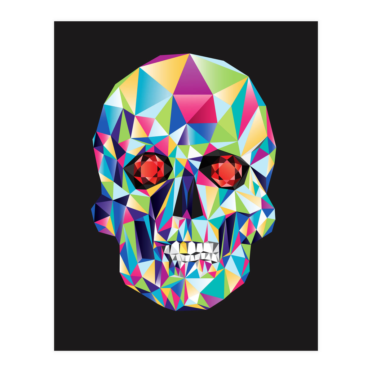 Geometric Candy Skull (Print Only)