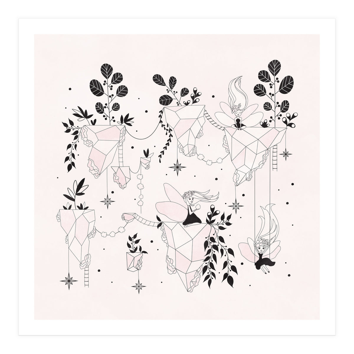 Fairy Flying Island Wonderland (Print Only)