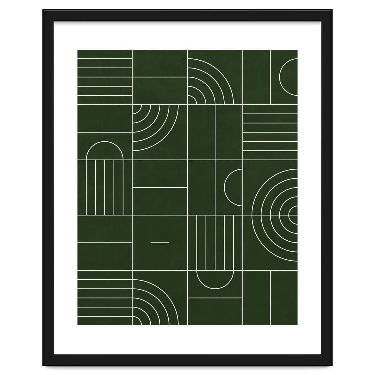 My Favorite Geometric Patterns No.24 - Deep Green