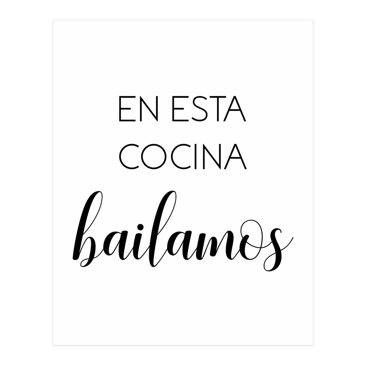 In This Kitchen We Dance (Spanish) (Print Only)