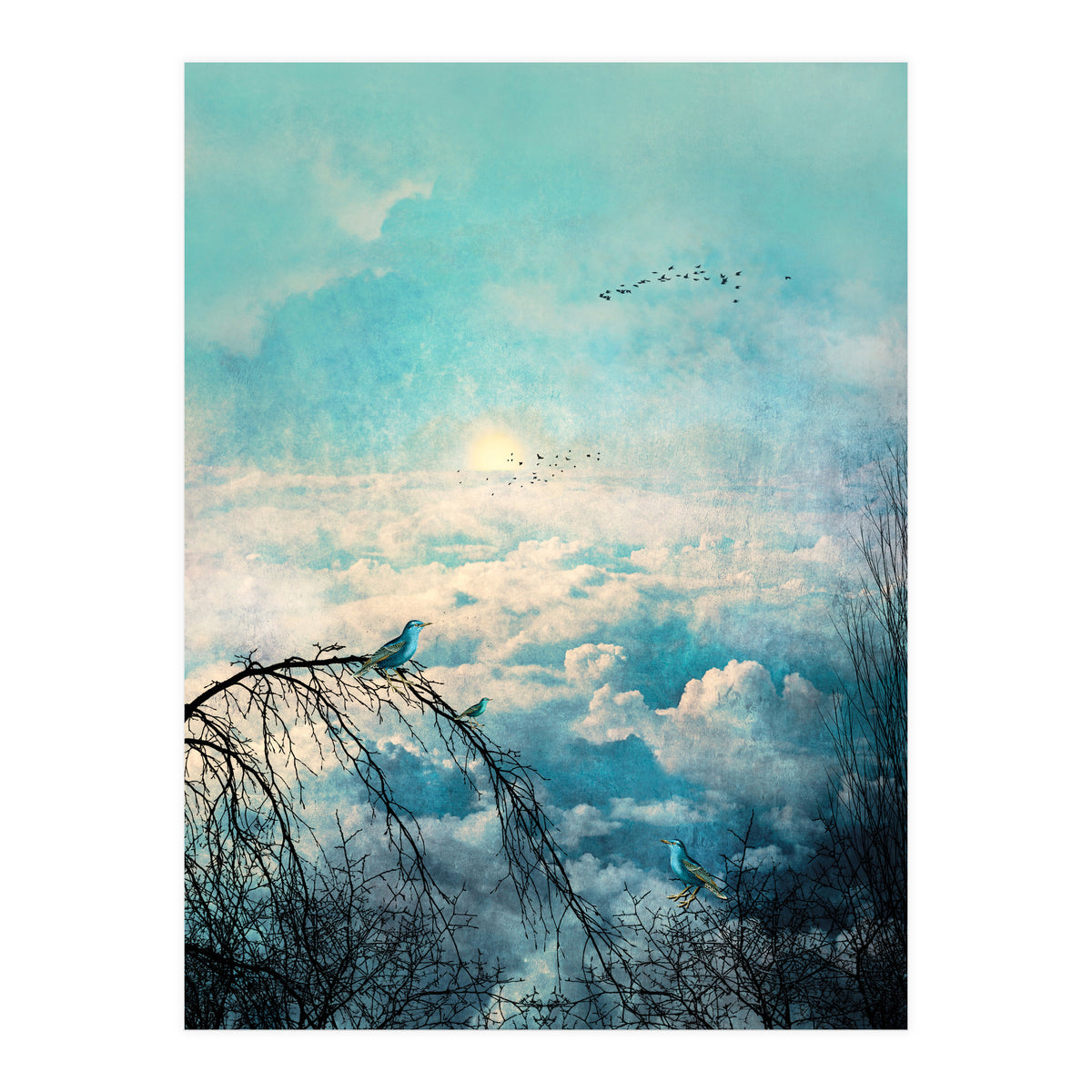 HEAVENLY BIRDS III-B Portrait (Print Only)