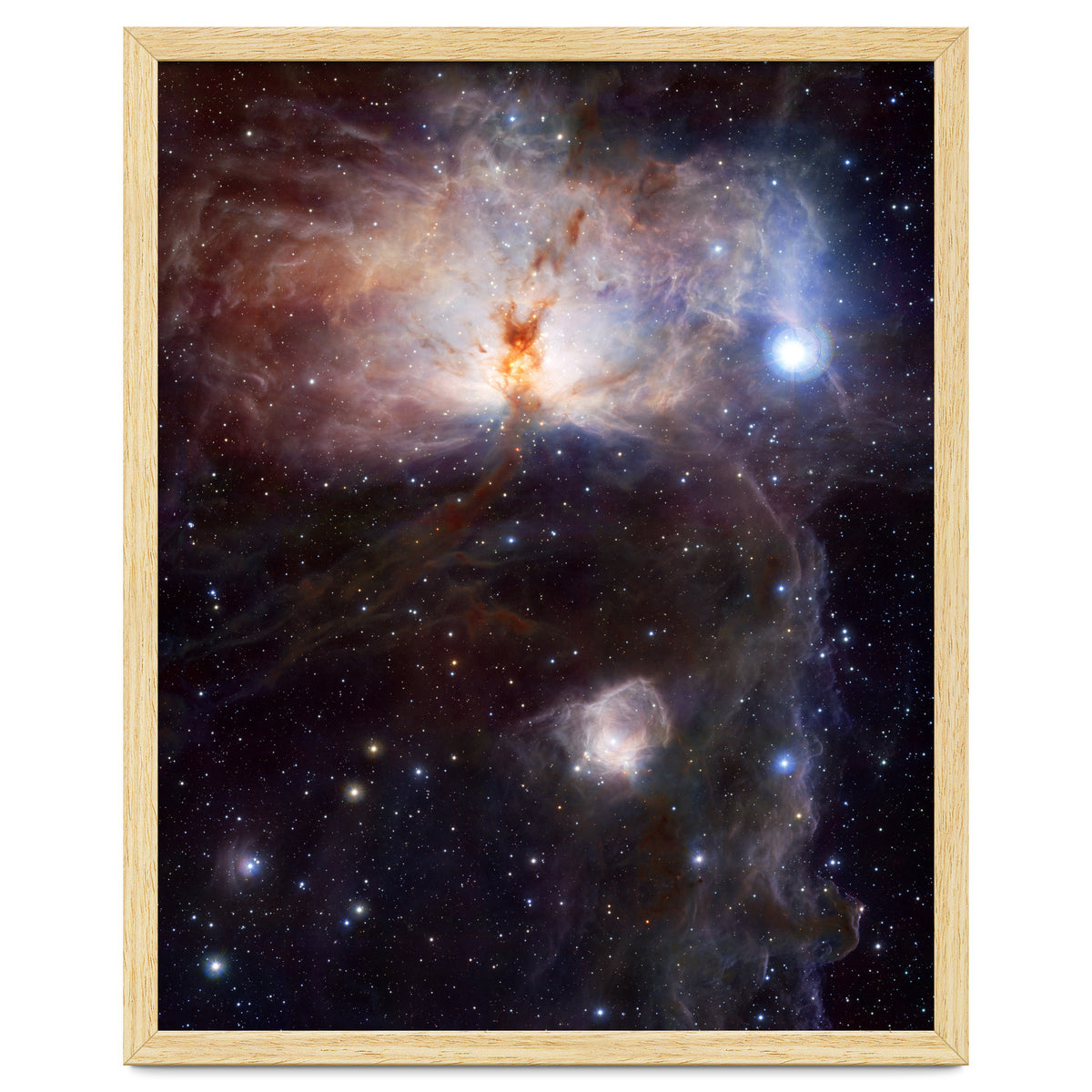 The Hidden Fires of the Flame Nebula
