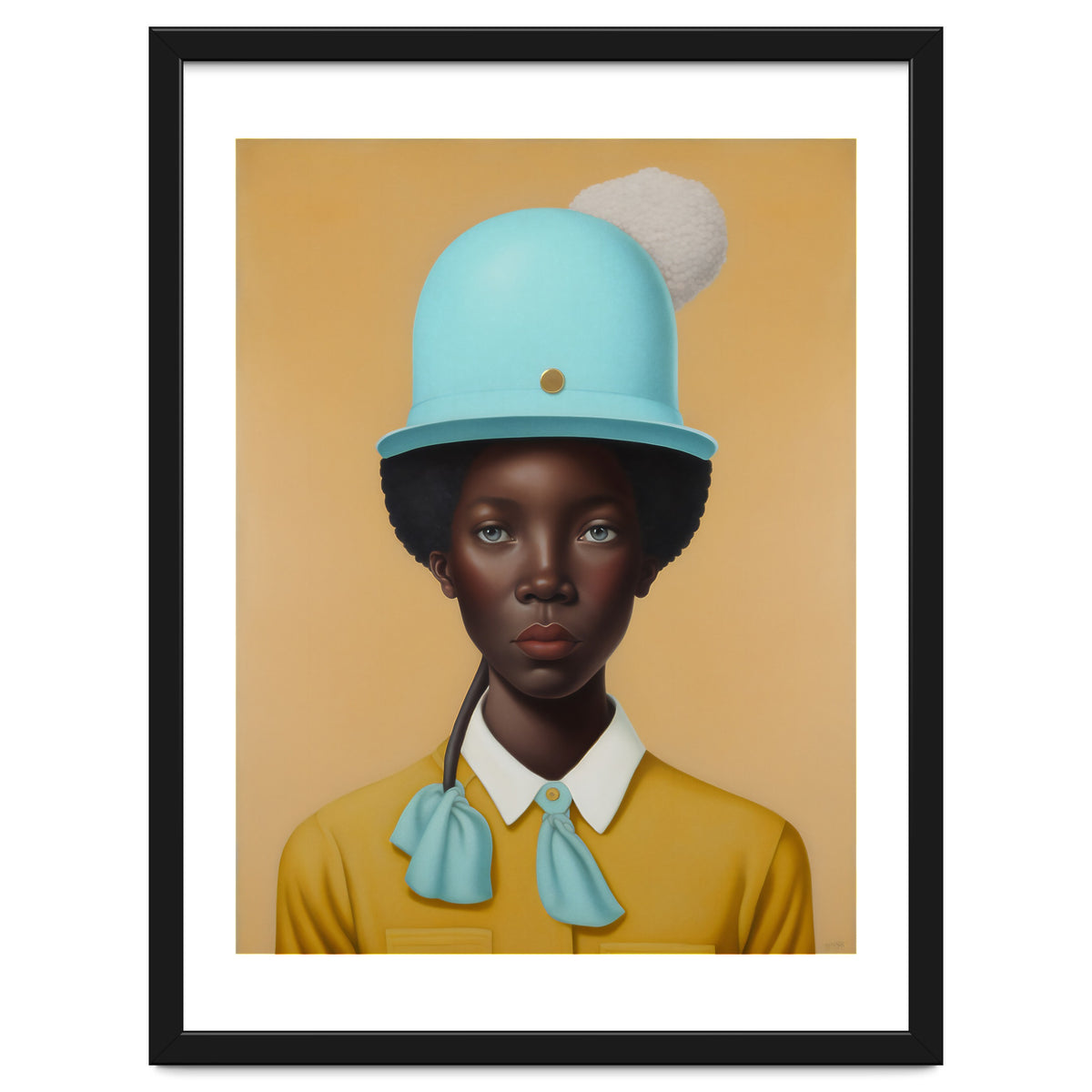 Girl in Hat Portrait Painting