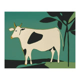 Cow in Green Landscape (Print Only) thumbnail