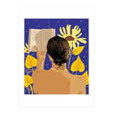 You're never alone when lost in the magic of a book, Bohemian Reader Botanical, Nude Plant Lady (Print Only) thumbnail