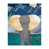 Elephant by the moonlit mountains (Print Only) thumbnail