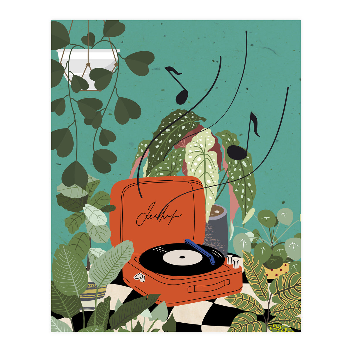 Vinyl Record Player (Print Only)
