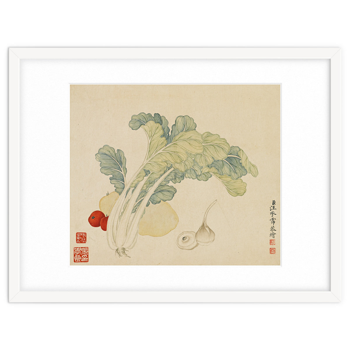 Wang Chengyu ~flowers, Vegetables, Chinese Cabbage, Potatoes, Garlic, Tomatoes, Vegetables