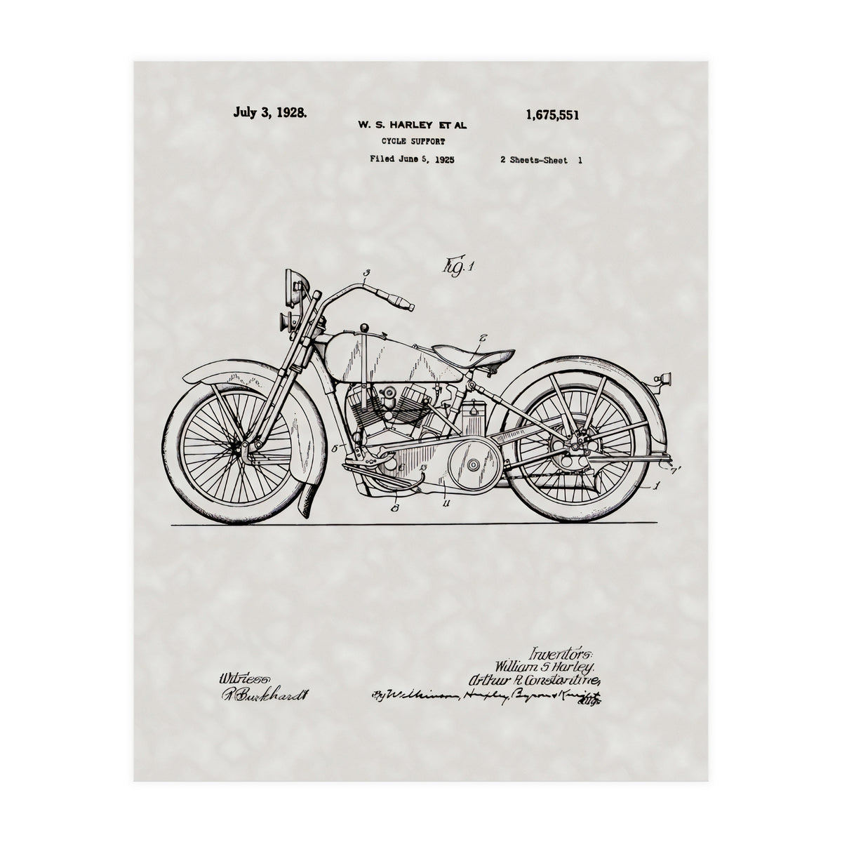 Harley Patent (Print Only)