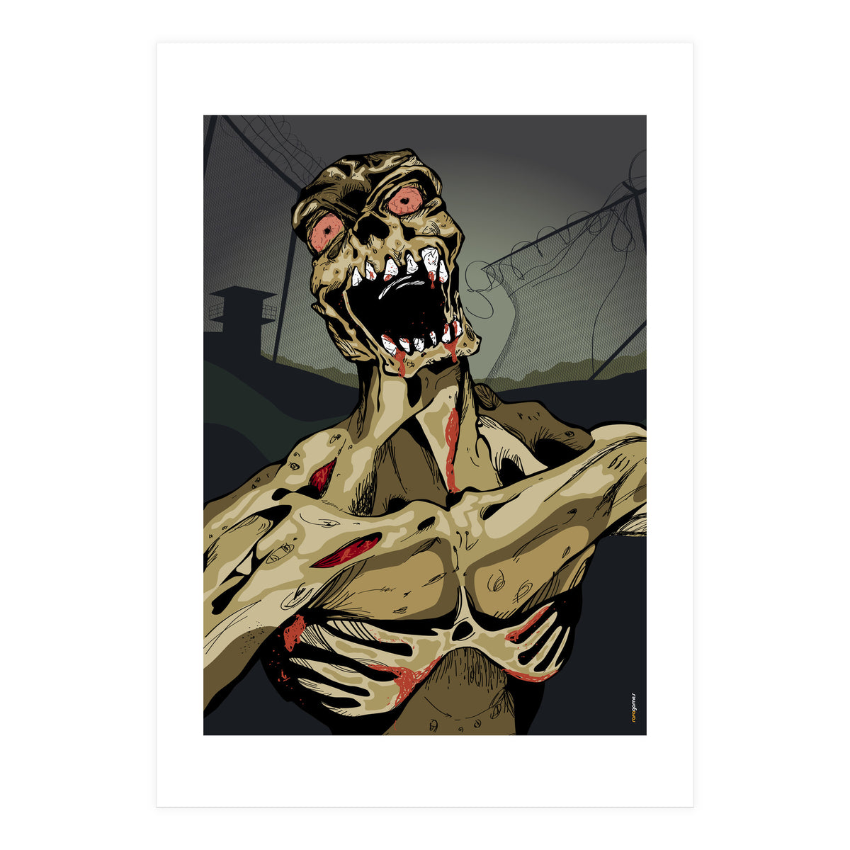 Zombie Walking (Print Only)