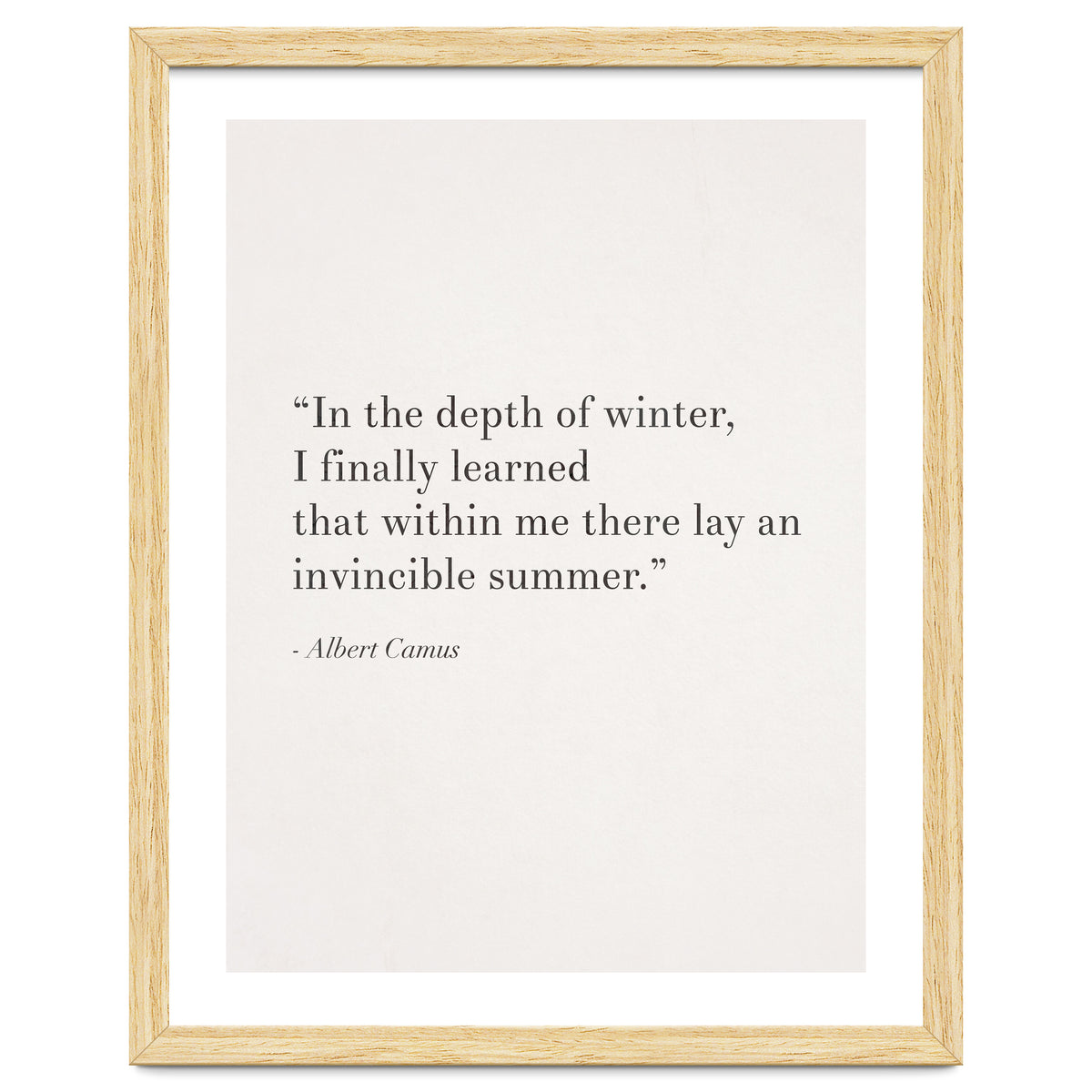 An Invincible Summer By Camus, White