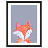 Woodland Fox On Grey
