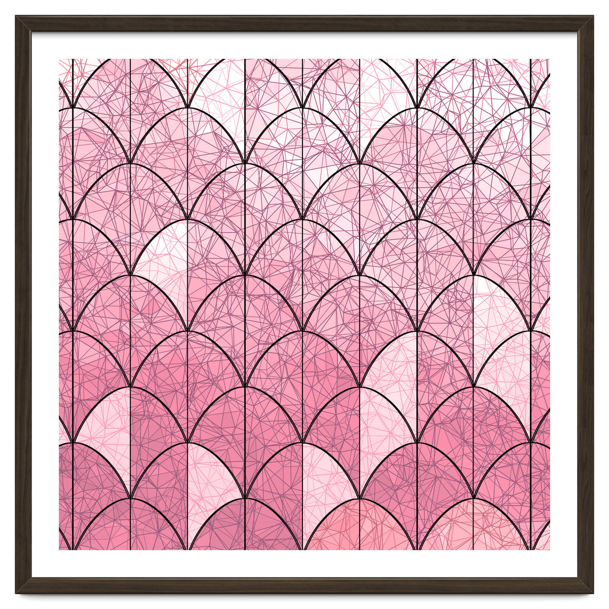 Mermaid scales pink and black