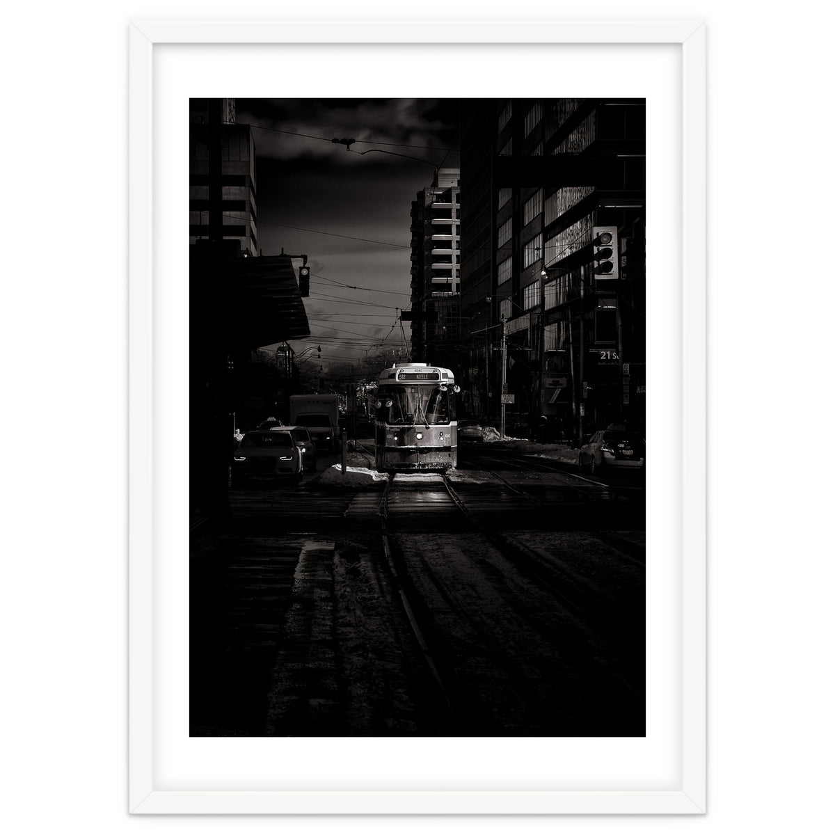 The 512 St. Clair Streetcar Toronto Canada Toned Version