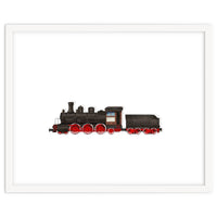 Watercolor Steam Train
