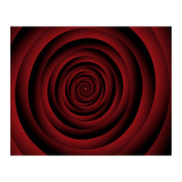 Abstract Concentric Spiral Circles (Print Only)