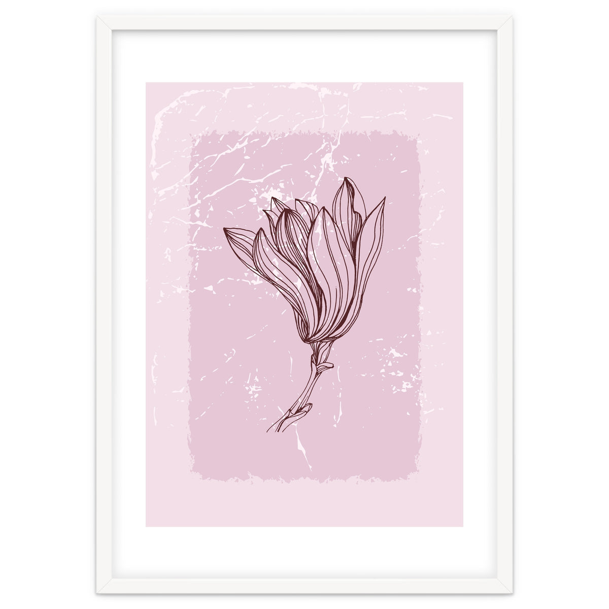Magnolia Minimal Contemporary Botanical Floral