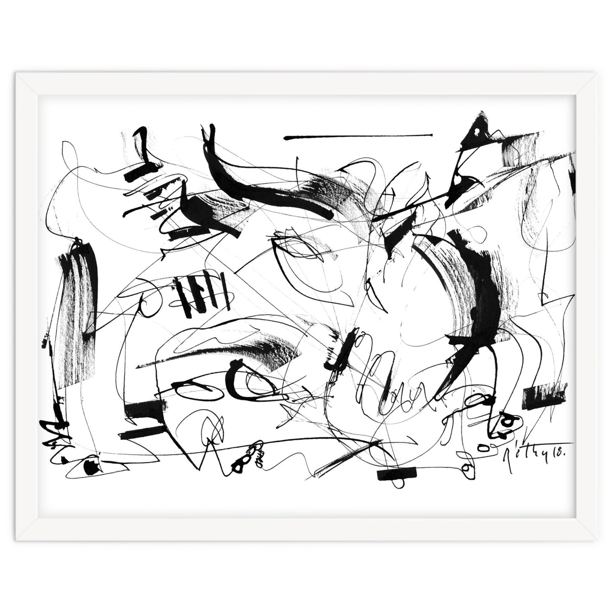 Crushed by a Bull - b&w