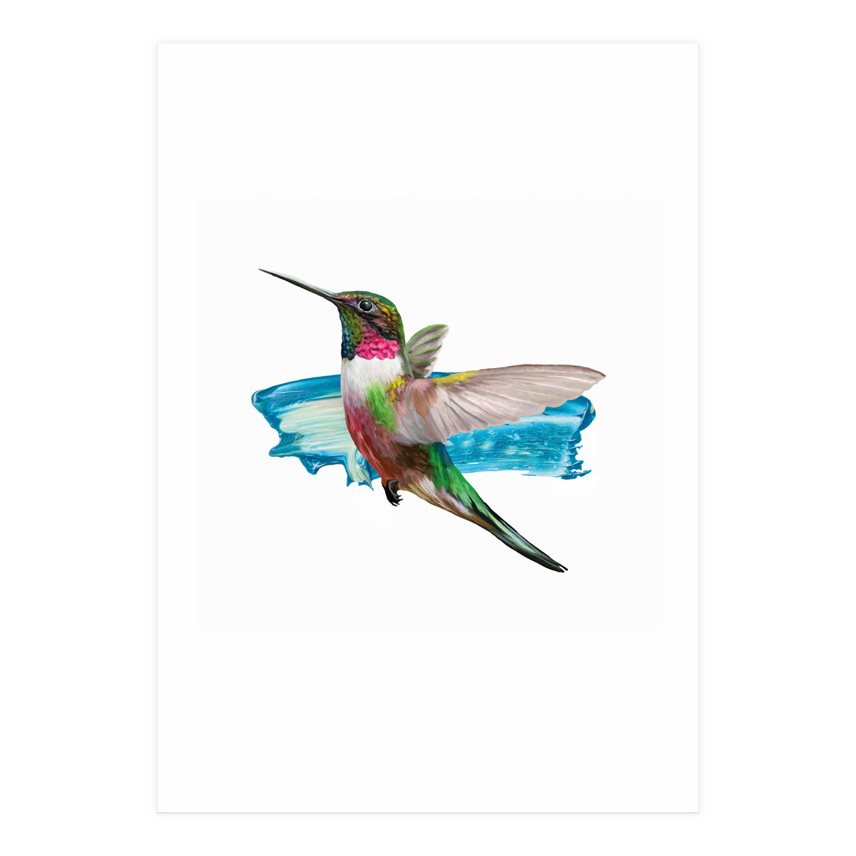 Modern Hummingbird II (Print Only)