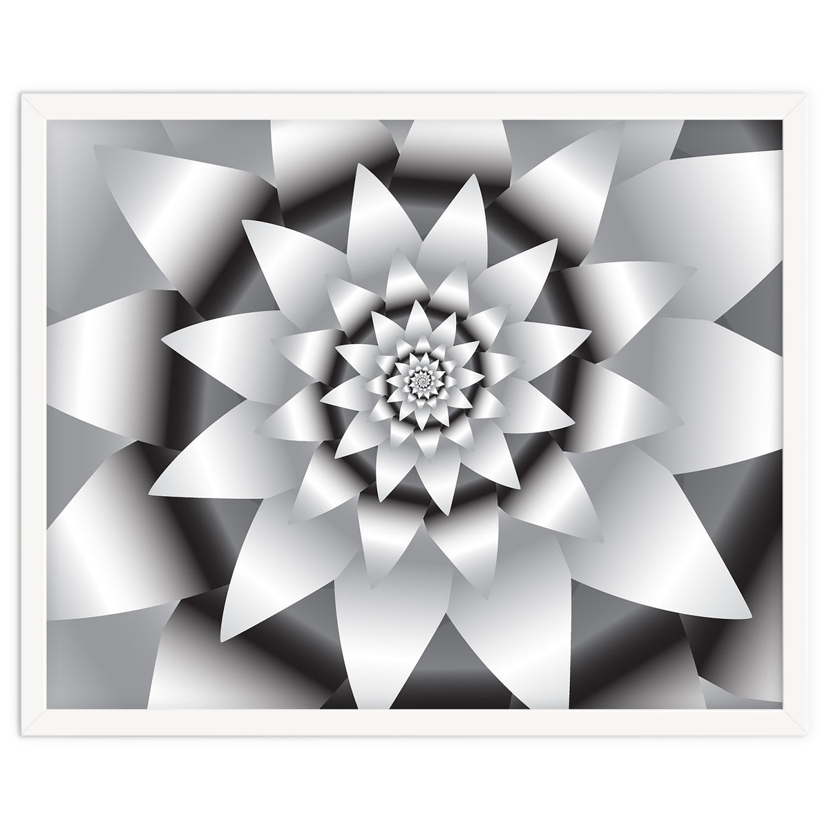 Abstract Modern Flower Design Art