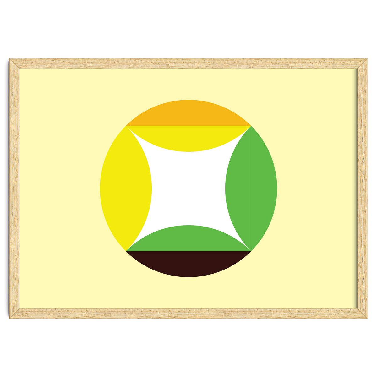 Geometric Shapes No. 21 - yellow, green & orange
