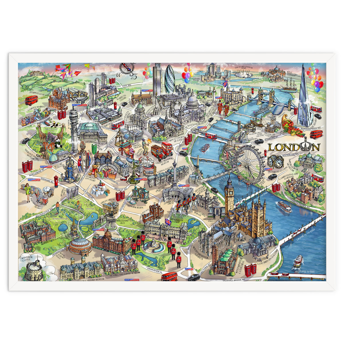 London Map Illustration