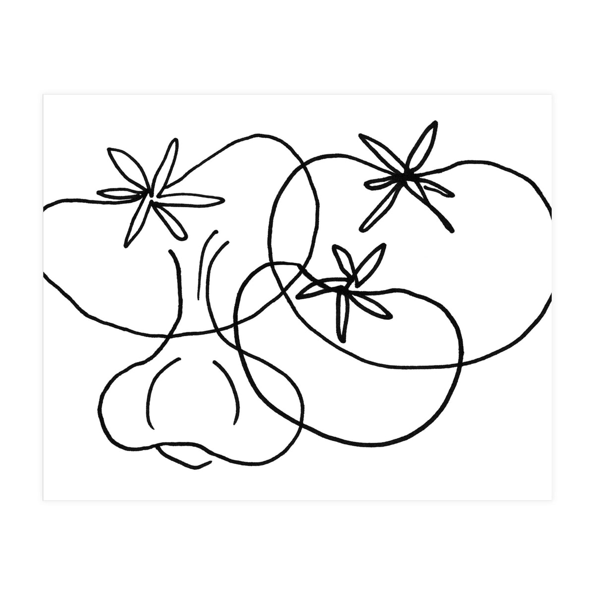 Garlic Tomatoes (Print Only)
