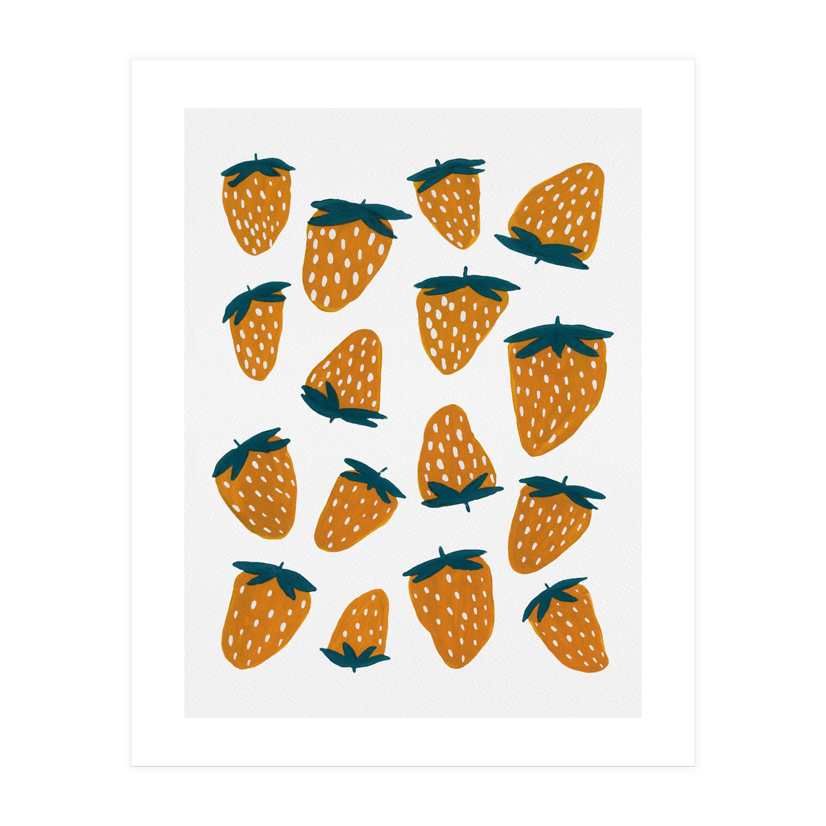 Summer strawberries red  (Print Only)