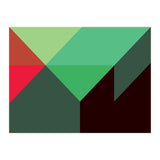 Geometric Shapes No. 30 - red, green & black (Print Only) thumbnail