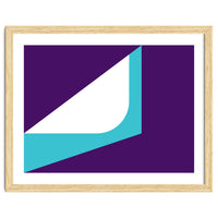 Geometric Shapes No. 22 - teal & purple