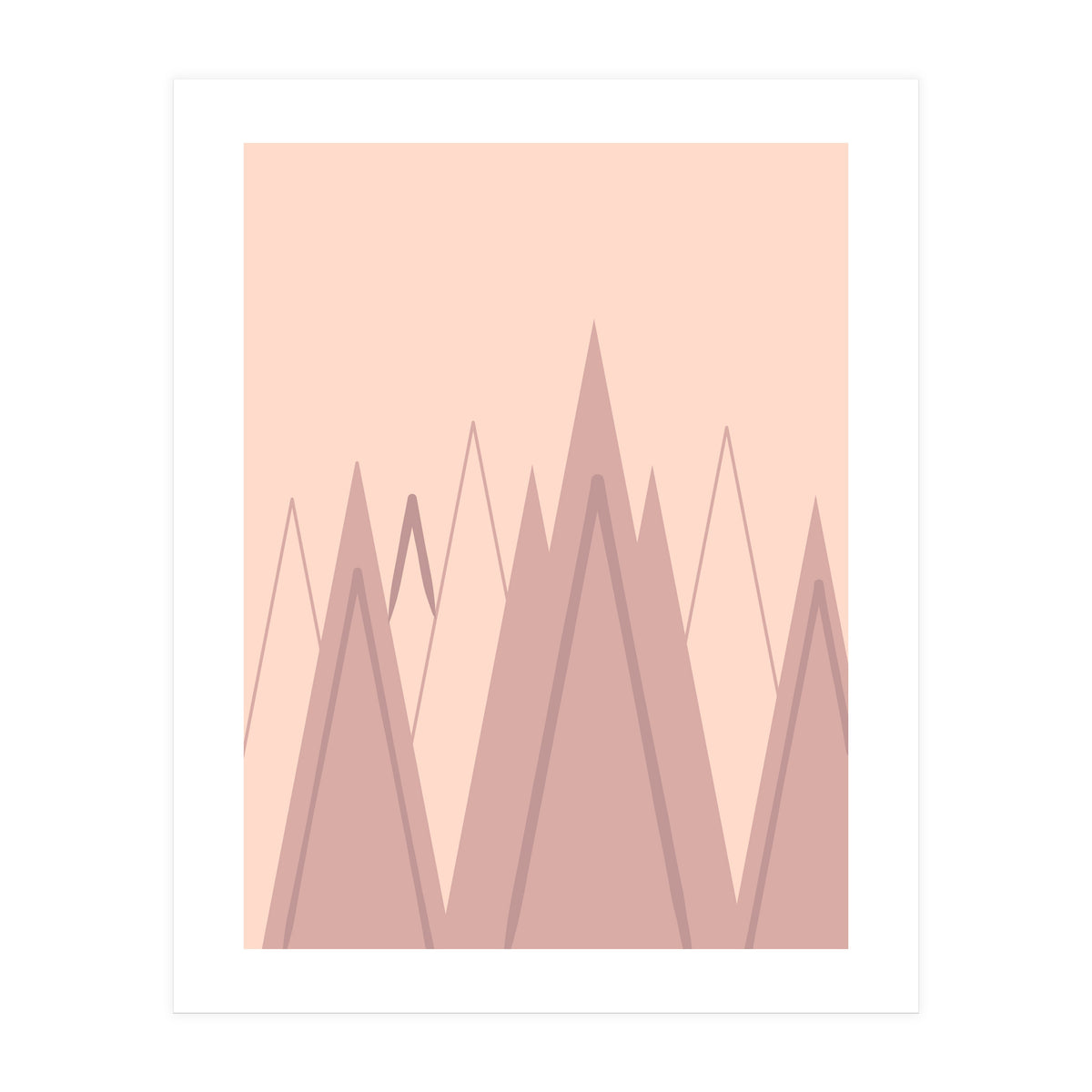 Pink mountains  (Print Only)