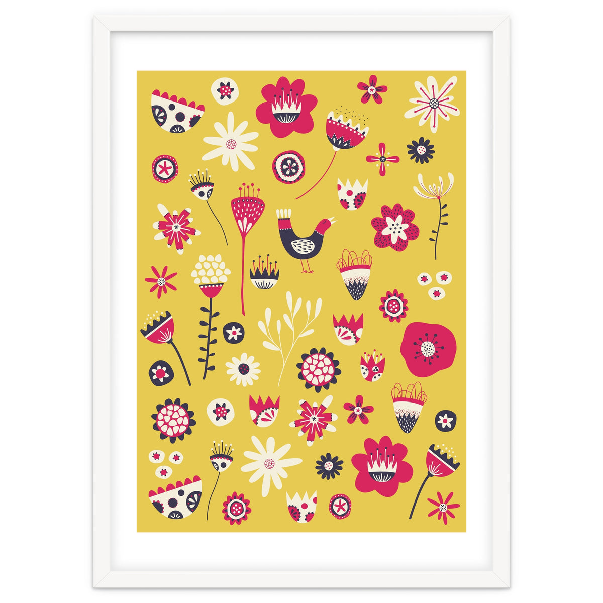 Spring Folk Floral Yellow