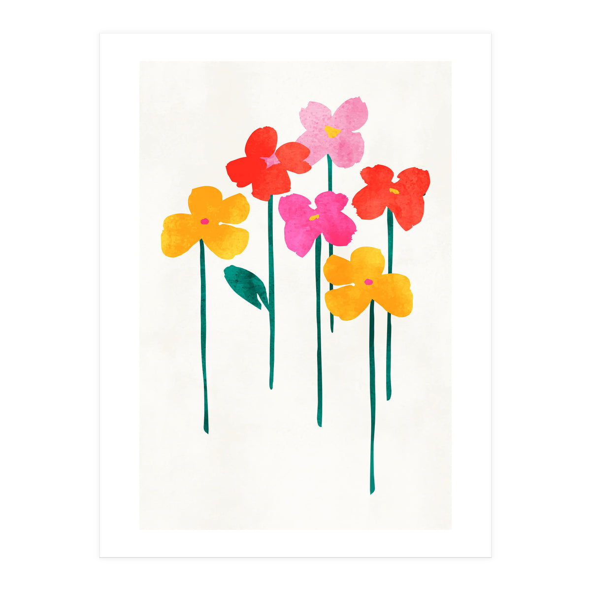Little Happy Flowers (Print Only)