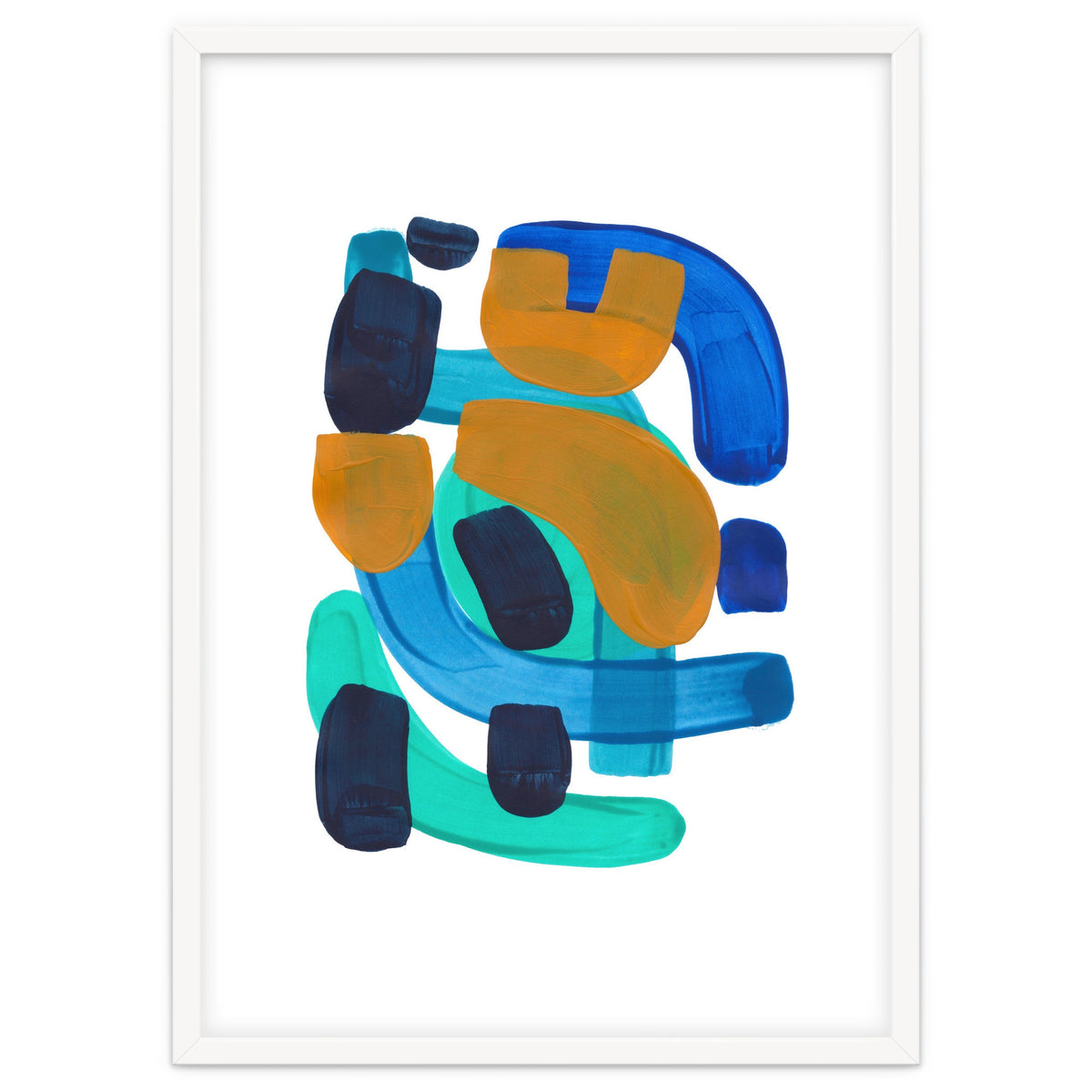 Marine Shapes Yellow Accent