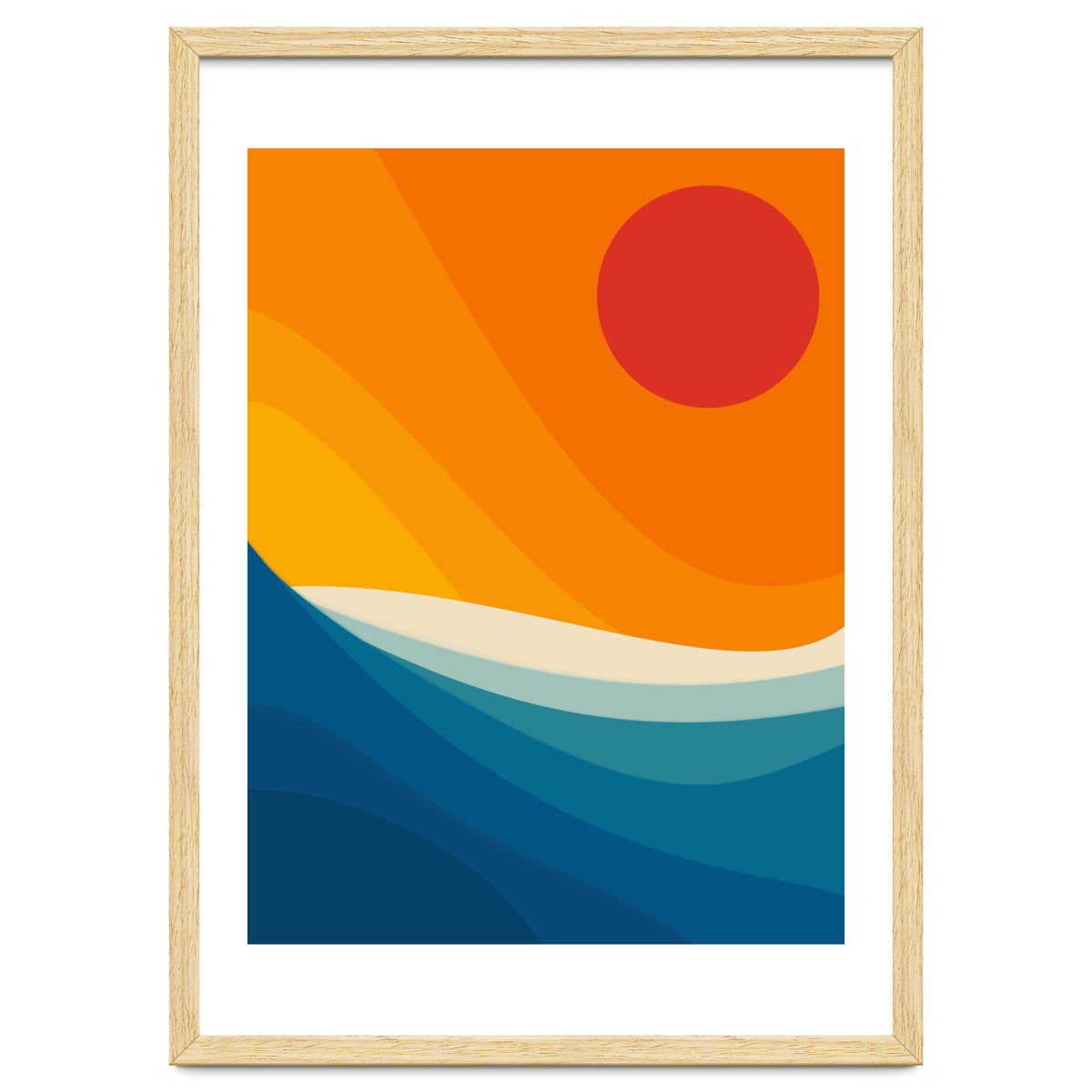 Abstract landscape art