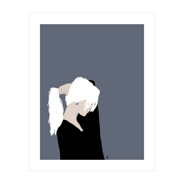 White Hair Beauty (Print Only)