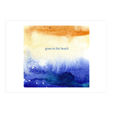 Gone to the beach || watercolor (Print Only) thumbnail