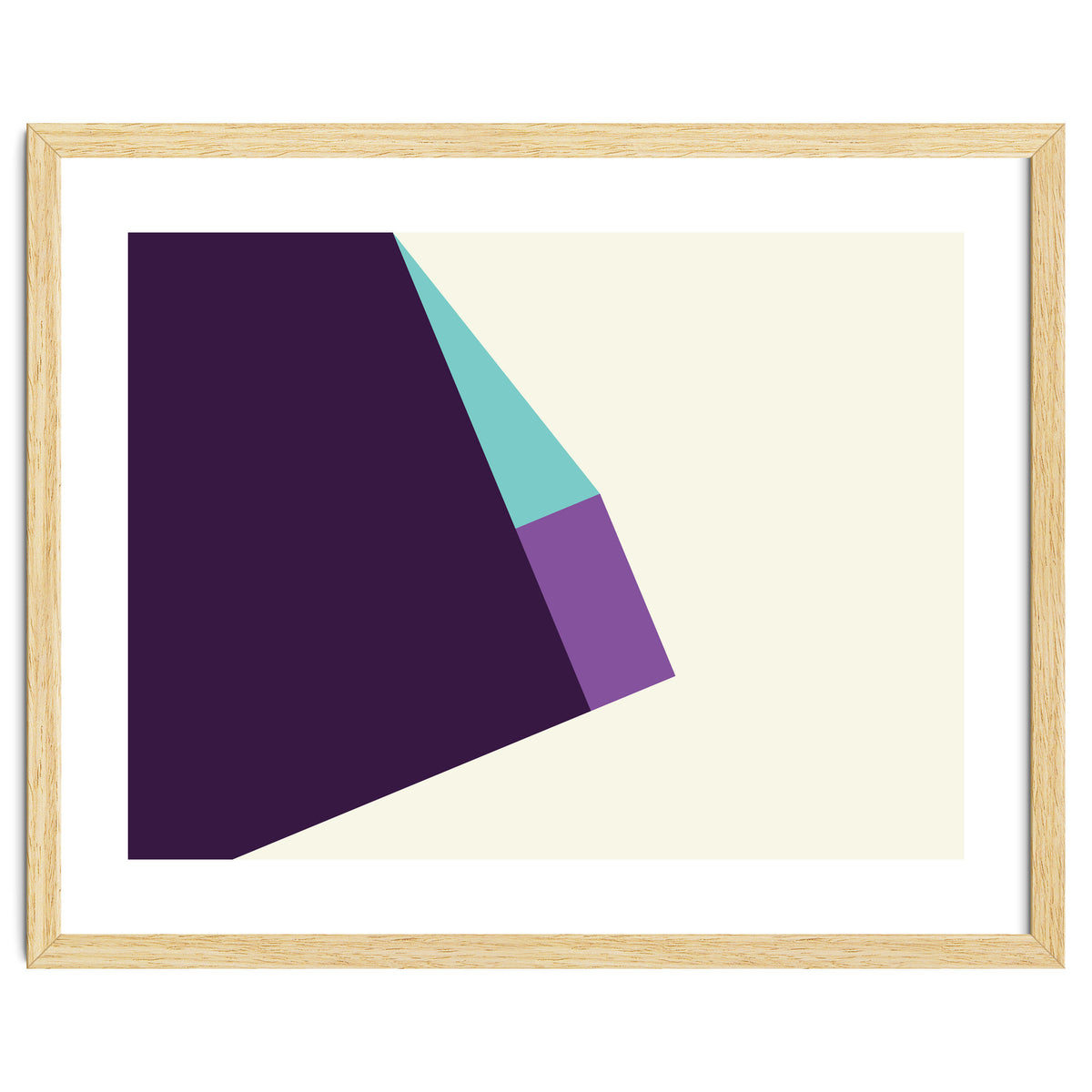 Geometric Shapes No. 42 -  lilac, blue & purple